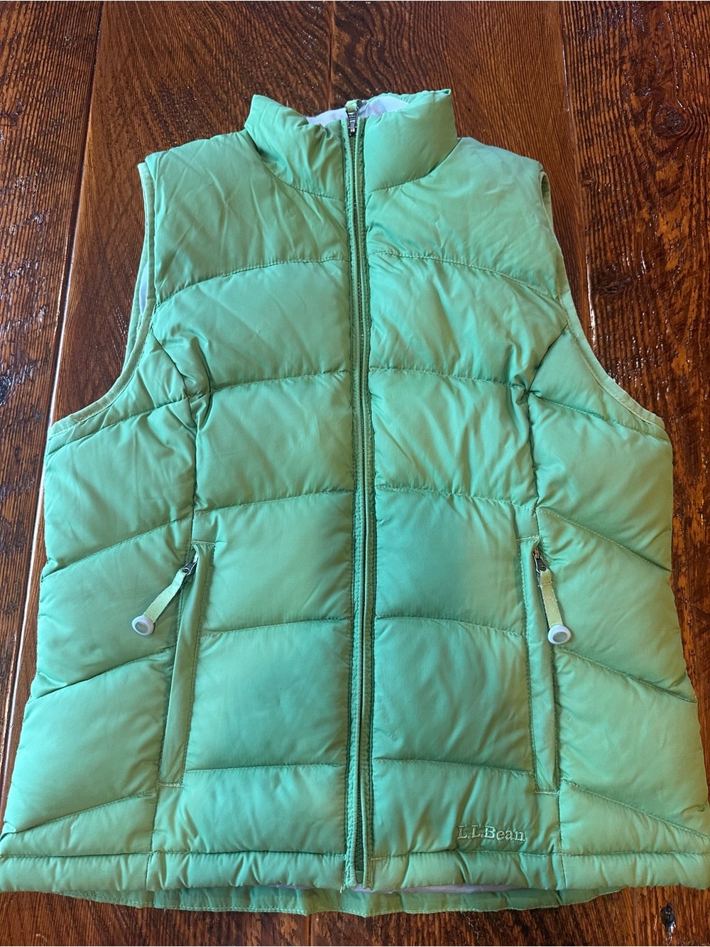 L.L.Bean Women’s Down Puffer Vest Green Small